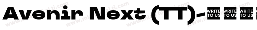 Avenir Next (TT)字体转换